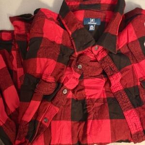 George Red and Black Checkered Shirt